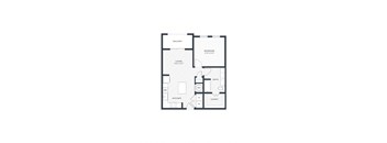 One bedroom floor plan
