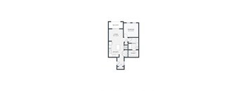 one bedroom layout in apartment