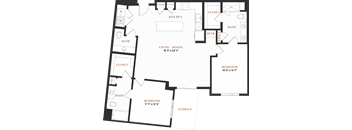 two bedroom floorplan