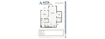 A floor plan for an Alta Westover Hills apartment.