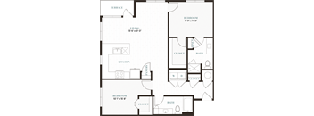 three bedroom floor plan  the residences at sawmill estates