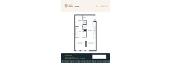 A floor plan for a property at Alta Piney Creek.
