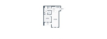 a floor plan of a house with a garage and a loft