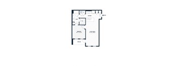 a floor plan of a house with a garage and a loft