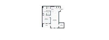 a floor plan of a house with a garage and a loft