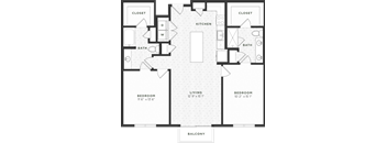 Two Bedroom Floorplan