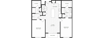 Two Bedroom Floorplan