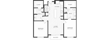 two bedroom floorplan