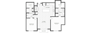 Two Bedroom Floorplan