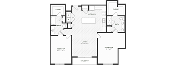 Two Bedroom Floorplan