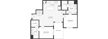 Two Bedroom Floorplan