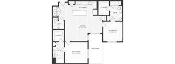 Two Bedroom Floorplan