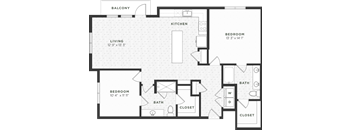 Two Bedroom Floorplan