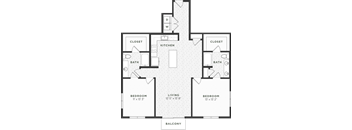 Two Bedroom Floorplan