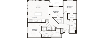 schematic floor plan floor plan with bedrooms and baths