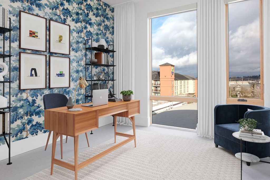 Living Room With Virtual Staging at The Fitz, Portland, OR, 97210