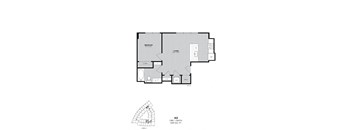 A floor plan of apartment A5 with a living room, bedroom, and bathroom.
