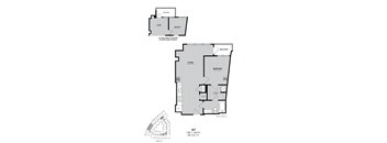 A detailed diagram of apartment A7, showing the layout of the living room, bedroom, bathroom, and other features.