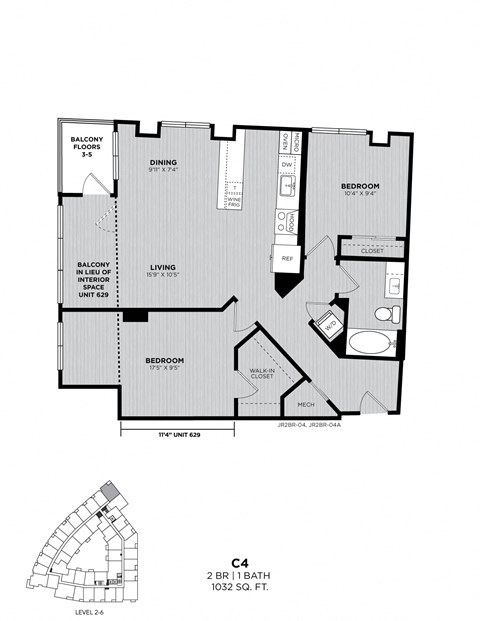 A black and white image of a house plan with a bathroom and a bedroom.