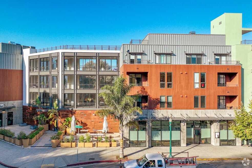 the building where the apartment is located