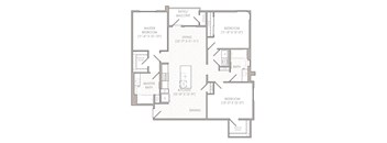C2 Floor Plan at Rivue, Chula Vista, 91915