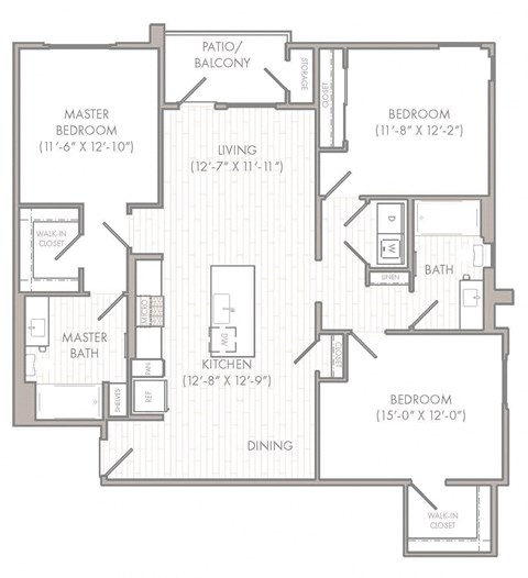 C2 Floor Plan at Rivue, Chula Vista, 91915