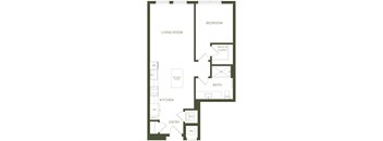 a floor plan of a house with an open floor plan