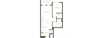 a floor plan of a house with an open floor plan