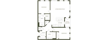a floor plan of a house with an open floor plan