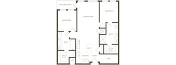 a blueprint of a floor plan of a house
