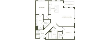 a blueprint of a floor plan of a house