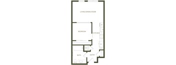 a floor plan of a house with an open floor plan