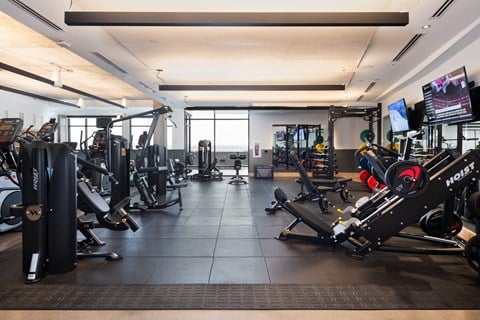 Fitness equipment with weight machines