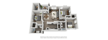 Freemont Floorplan 3 Bed 2 Bath