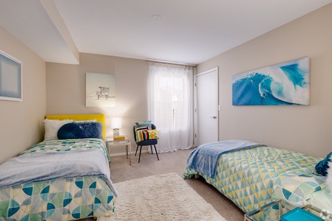 Community clubhouse with seating and dining areas at Fusion Apartments, Florida, 32818