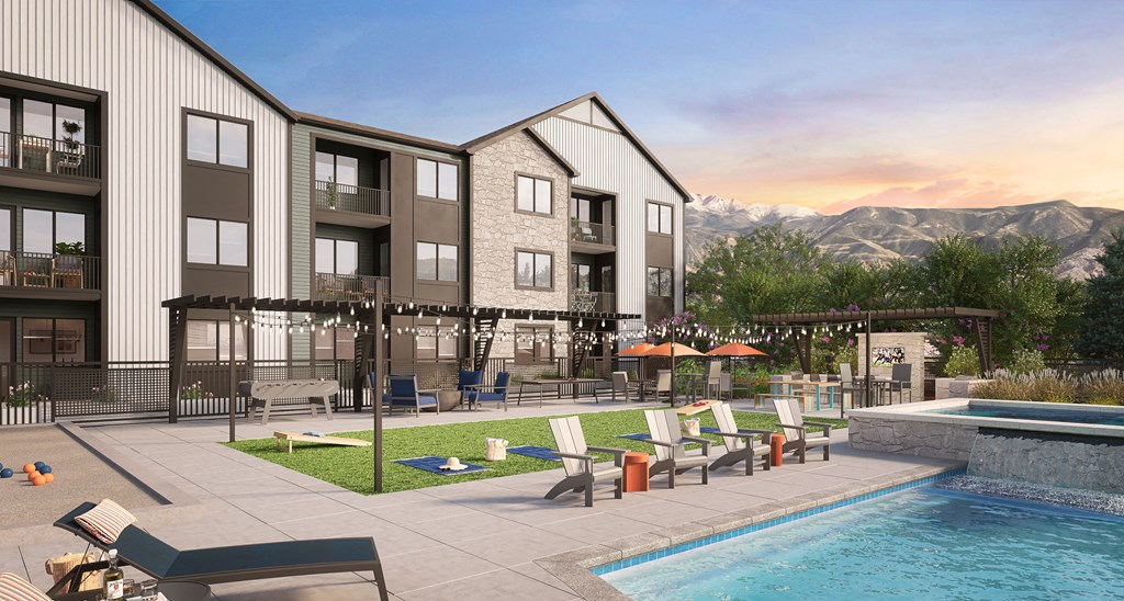 Sundeck with seating