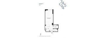 the floor plan of the third level of the house