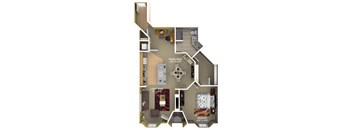 B4 Floor Plan at 1600 Glenarm Place, Colorado