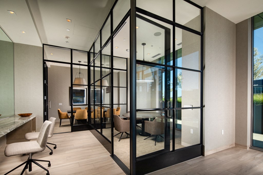 Quiet Work Area with Private Meeting Rooms