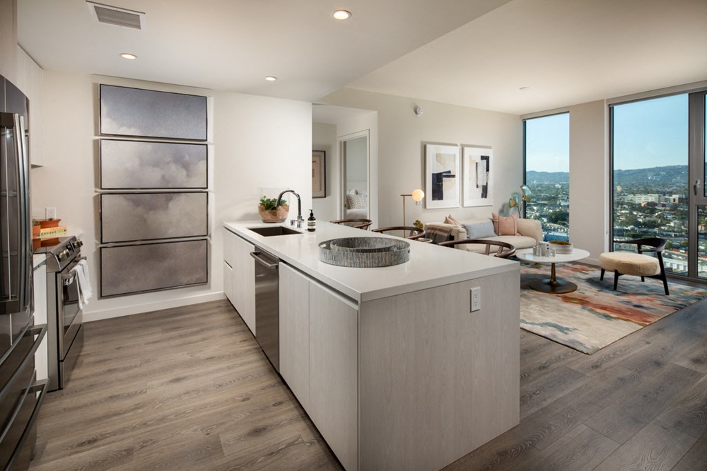 Kitchen and Living Room