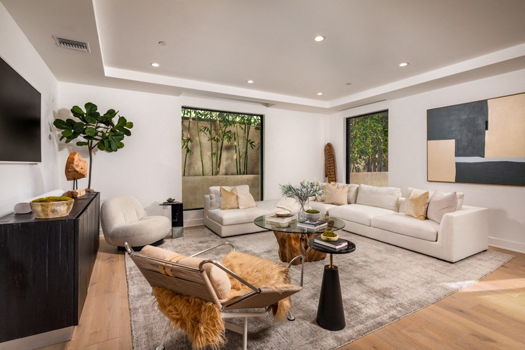 two bedroom interior living room