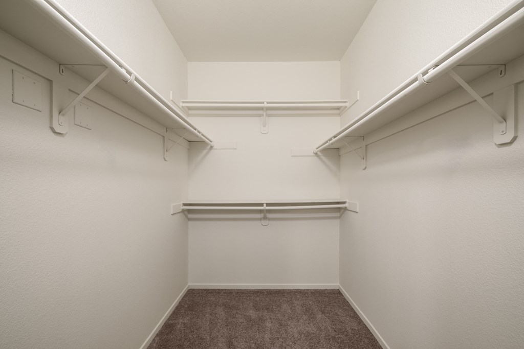 Spacious closets at Casoleil, San Diego