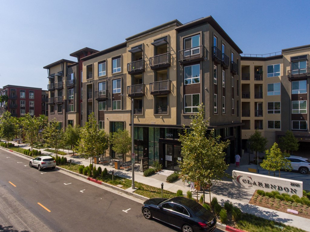 Exterior Building at Clarendon Apartments, Los Angeles, 91367