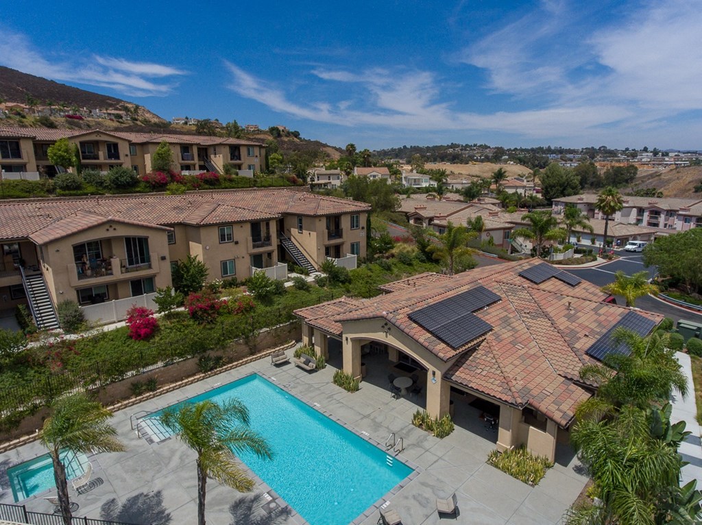 Aerial Pool at Lakeview 88, Spring Valley, 91977