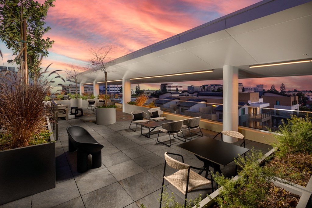 rooftop with seating