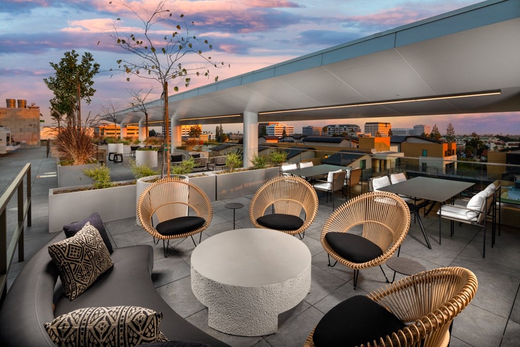 rooftop with seating