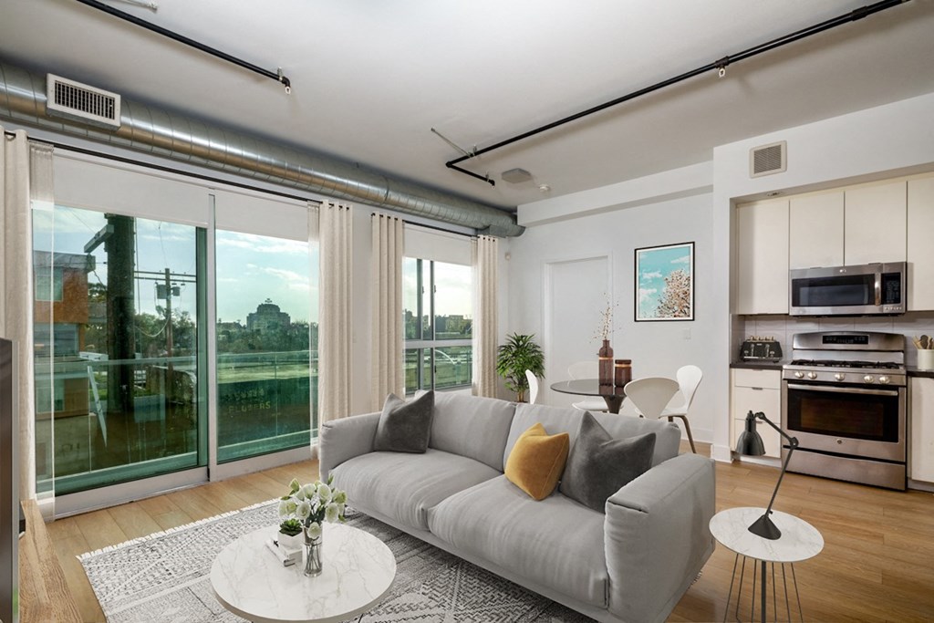 living room  at The LC, Los Angeles, California