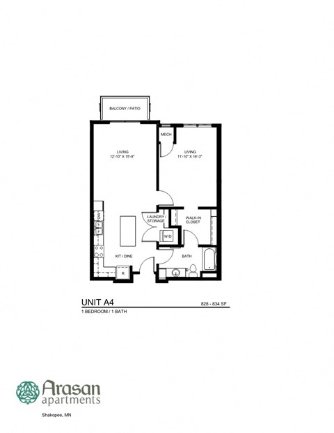plan of a unit a floor plan of unit a apartments