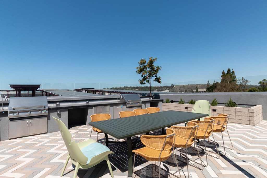 Grilling area at Gravity, San Diego, CA