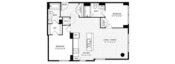 Gray Pine two bedroom two bathroom